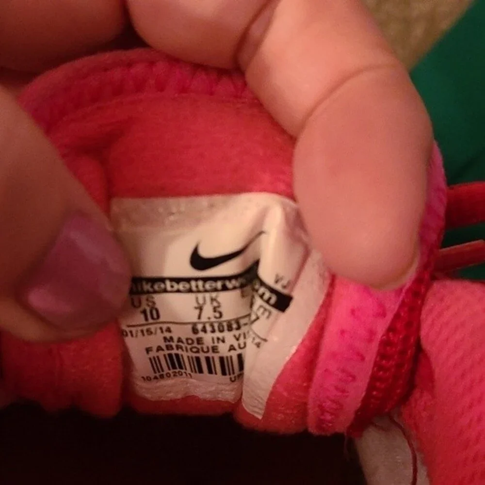 Nike Pink Sneakers Size 10